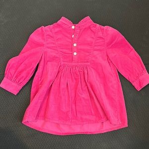 Pink Corduroy Kids Dress
